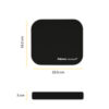 MOUSE PAD WITH MICROBAN - BLACK