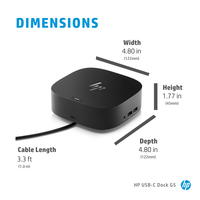 ^HP USB-C DOCK G5