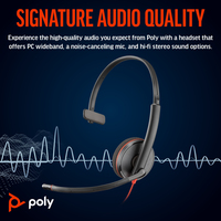 POLY BW3210 MONAURAL USB-C/A