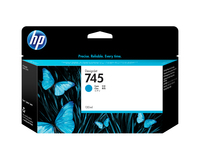 HP 745 130-ML CYAN INK CARTRIDGE