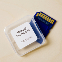 PERMANENT ADHESIVE SQUARE LABEL : (2