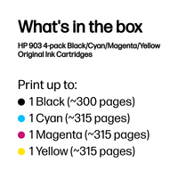 HP 903 CMYK ORIGINAL INK CARTRIDGE 4