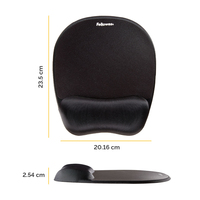FOAM MOUSE PAD/WRIST REST - BLACK