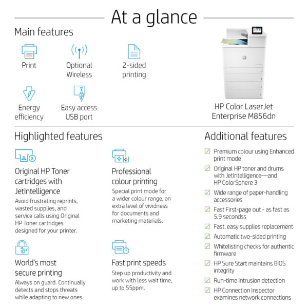 HP Color LaserJet Enterprise M856dn