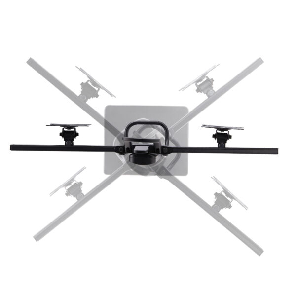 StarTech.com Crossbar Dual Monitor Desk Stand For Double 27-inch Screens, VESA Mount 75x75/100x100, Toolless Height Adjustment, Up To 13.2lb (6kg) Per Display