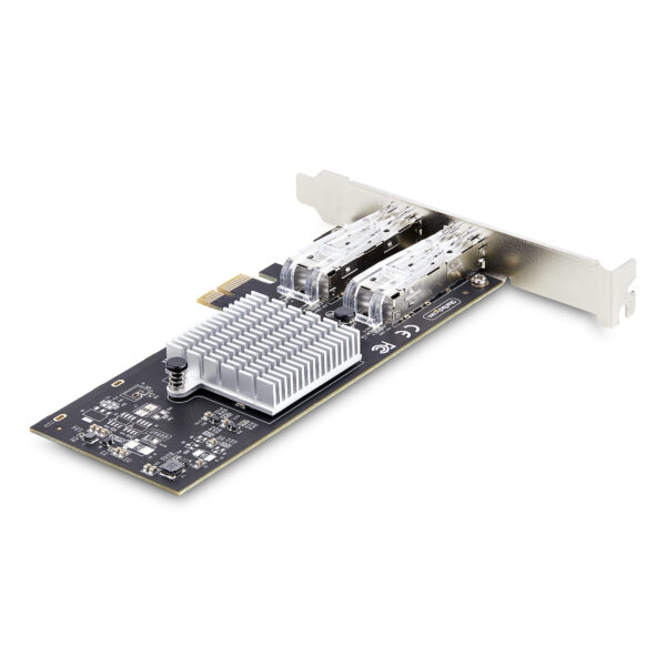 StarTech.com 2-Port GbE SFP Network Card, PCIe 2.0 x1, Intel I350-AM2 2x 1GbE Controller, 1000BASE Copper/Fiber Optic, Dual-Port Gigabit Ethernet NIC, Desktop/Server Backplanes - Windows and Linux Compatible