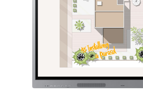 Samsung WE65FX interactive whiteboard 165.1 cm (65") 3840 x 2160 pixels Grey HDMI