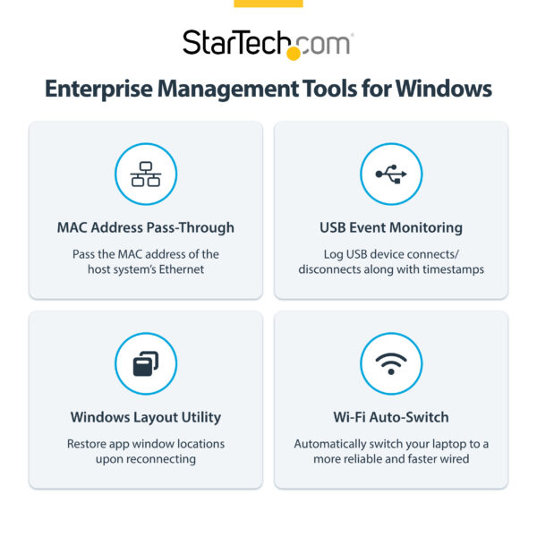 StarTech.com Thunderbolt 5 Docking Station, DP / HDMI, Triple Monitor Dock up to 4K 144Hz or Dual 8K 60Hz, 5x USB Ports, 140W Laptop Charging