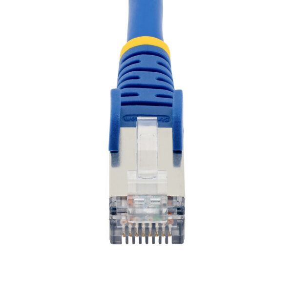 StarTech.com 1m CAT6a Ethernet Cable - Blue - Low Smoke Zero Halogen (LSZH) - 10GbE 500MHz 100W PoE++ Snagless RJ-45 w/Strain Reliefs S/FTP Network Patch Cord