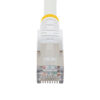 StarTech.com 2m CAT6a Ethernet Cable - White - Low Smoke Zero Halogen (LSZH) - 10GbE 500MHz 100W PoE++ Snagless RJ-45 w/Strain Reliefs S/FTP Network Patch Cord