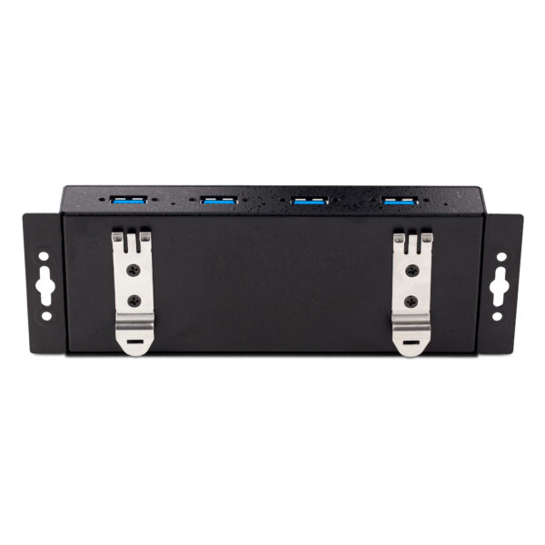 StarTech.com 4-Port Industrial USB 3.0 5Gbps Hub, Rugged USB Hub with ESD Protection, DIN/Wall/Desk Mountable USB-A Hub, USB Expander w/Locking Ports, Heavy Duty - TAA