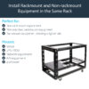 StarTech.com 1U Universal Server Rack Rails, Adjustable Depth Server Mounting Rails, 19inch Rack Mount Rails