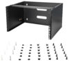 StarTech.com 6U Wall Mount Network Rack - 14 Inch Deep (Low Profile) - 19" Patch Panel Bracket for Shallow Server and IT Equipment, Network Switches - 44lbs/20kg Weight Capacity, Black