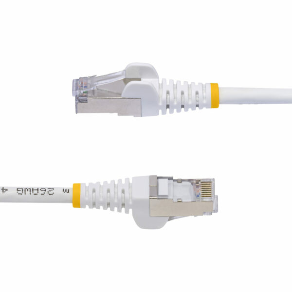StarTech.com 3m White CAT8 Ethernet Cable, Snagless RJ45, 25G/40G, 2000MHz, 100W PoE++, S/FTP, 26AWG Pure Bare Copper Wire, LSZH, Shielded Network Patch Cord w/Strain Reliefs, Individually Tested