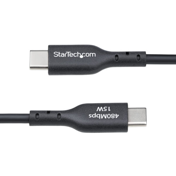 StarTech.com 3ft (1m) USB-A to USB-C Charging Cable, Charge & Sync, 3A, USB 2.0, TPE Jacket - Black USB Charging Cord