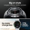Samsung Galaxy Watch6 Classic SM-R960NZKAEUA smartwatch / sport watch 3.81 cm (1.5") OLED 47 mm Digital 480 x 480 pixels Touchscreen Black Wi-Fi GPS (satellite)