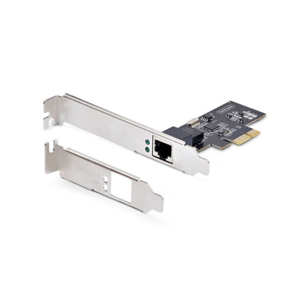 StarTech.com 1-Port 2.5Gbps NBASE-T PCIe Network Card, Intel® I225-V, Single-Port Computer Network Card, Ethernet MultiGigabit NIC, PCI Express Server LAN Card