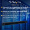 StarTech.com 1U High-density Brush Strip Cable Management Panel, Sturdy Steel Horizontal Data Centre Cable Organizer
