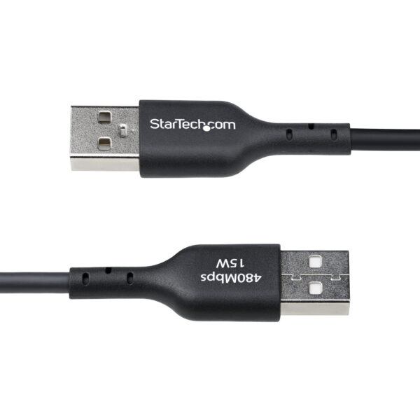 StarTech.com 6.6ft (2m) USB-A to USB-C Charging Cable, Charge & Sync, 3A, USB 2.0, TPE Jacket - Black USB Charging Cord