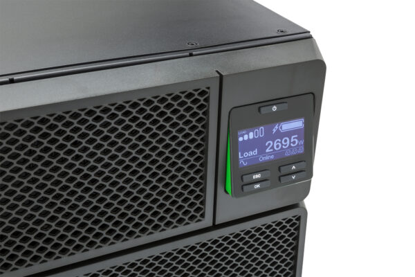 APC Smart-UPS On-Line SRT6KRMXLI - 6kW/VA, 6x C13 + 4x C19 + hardwire 1 phase output, rack mountable, Embedded NMC
