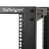 StarTech.com 4-Post 25U Mobile Open Frame Server Rack, Four Post 19in Network Rack with Wheels, Rolling Rack with Adjustable Depth for Computer/AV/Data/IT Equipment - Casters, Leveling Feet or Floor Mounting