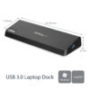 StarTech.com USB 3.0 Docking Station Dual Monitor with HDMI & 4K DisplayPort - USB 3.0 to 4x USB-A, Ethernet, HDMI and DP - USB Type A Universal Laptop Docking Station for Mac & Windows