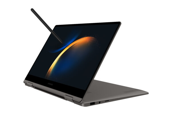 Samsung Galaxy Book3 360 NP734QFG-KA6UK laptop Intel® Core™ i7 i7-1360P Hybrid (2-in-1) 33.8 cm (13.3") Touchscreen Full HD 16 GB LPDDR4x-SDRAM 512 GB SSD Wi-Fi 6E (802.11ax) Windows 11 Pro UK English Grey