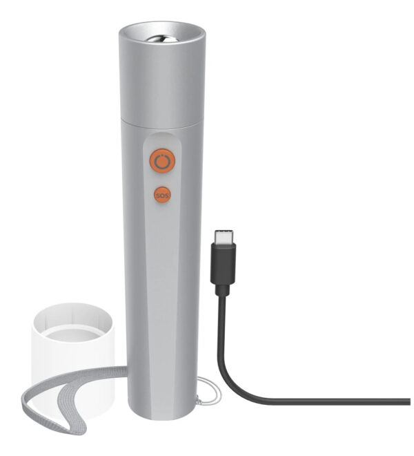 Hama FL350-C Silver Hand flashlight LED