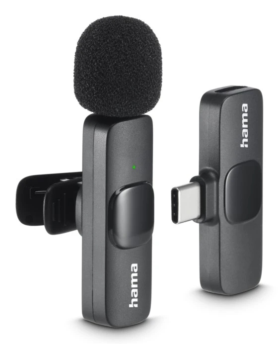 Hama Smart Wireless Black Lavalier/Lapel microphone