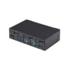StarTech.com 2-Port DisplayPort KVM Switch, 4K 60Hz, DP 1.2, EDID Management, 2-Port USB 3.0 Hub, 4x USB HID Ports, TAA Compliant