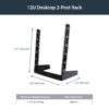 StarTech.com 2-Post 12U Desktop Server Rack, Small Open Frame 19in Computer Rack, Compact Network Rack for AV / Studio / Data / IT Equipment - Free Standing Two-Post Home/Office Rack