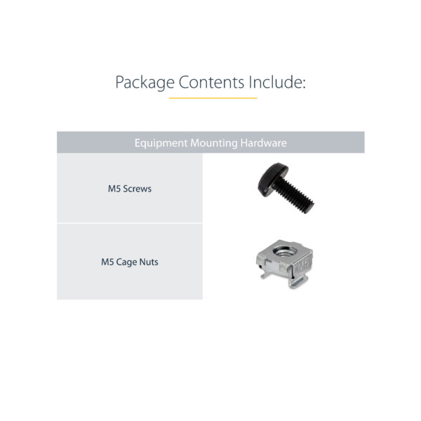 StarTech.com 2-Post 12U Desktop Server Rack, Small Open Frame 19in Computer Rack, Compact Network Rack for AV / Studio / Data / IT Equipment - Free Standing Two-Post Home/Office Rack