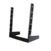 StarTech.com 2-Post 12U Desktop Server Rack, Small Open Frame 19in Computer Rack, Compact Network Rack for AV / Studio / Data / IT Equipment - Free Standing Two-Post Home/Office Rack