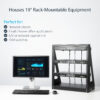StarTech.com 2-Post 12U Heavy-Duty Desktop Server Rack, Small Open Frame 19in Computer Rack, Compact Network Rack for AV / Studio / Data / IT Equipment, TAA Compliant - Free Standing Two-Post Home/Office Rack