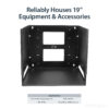 StarTech.com Wall-Mount Server Rack with Built-in Shelf - Solid Steel - 8U