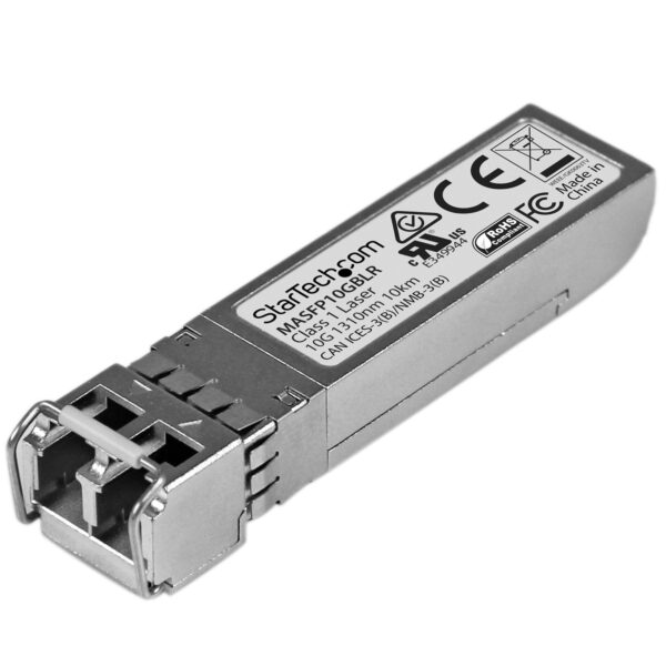 StarTech.com Cisco Meraki MA-SFP-10GB-LR Compatible SFP+ Transceiver Module - 10GBASE-LR~Cisco Meraki MA-SFP-10GB-LR Compatible SFP+ Module - 10GBASE-LR - 10GbE Single Mode Fiber SMF Optic Transceiver - 10GE Gigabit Ethernet SFP+ - LC 10km - 1310nm - DDM Cisco Meraki MS225, MX400, MS250