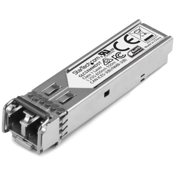 StarTech.com Cisco GLC-SX-MMD Compatible SFP Transceiver Module - 1000BASE-SX~Cisco GLC-SX-MMD Compatible SFP Module - 1000BASE-SX - 1GbE Multimode Fiber MMF Optic Transceiver - 1GE Gigabit Ethernet SFP - LC 550m - 850nm - DDM Cisco Firepower, ASR920, IE2000