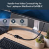StarTech.com USB C to DisplayPort Adapter - 4K 60Hz/8K 30Hz - USB Type-C to DP 1.4 HBR2 Adapter Dongle - Compact USB-C (DP Alt Mode) Monitor Video Converter - Thunderbolt 3 Compatible