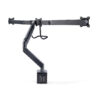 StarTech.com Crossbar Triple Monitor Desk Mount For Up To Three 27in Screens, VESA 75x75/100x100, Tool-Less Arm Adjustments, C-Clamp/Grommet, Spring-Assisted Arm