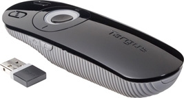 Targus Laser Presentation Remote wireless presenter Black, Grey