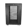 StarTech.com 4-Post 24U Server Rack Cabinet, Lockable 19" Data Rack Cabinet for Computer / AV / IT Equipment, Office / Home Network Rack with Casters & Adjustable Mounting Rails