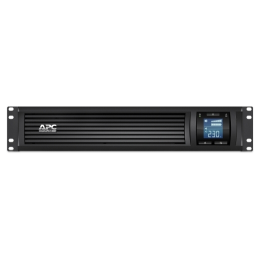 APC Smart-UPS C, Line Interactive, 3kVA, Rackmount 2U, 230V, 8x IEC C13+1x IEC C19 outlets, USB and Serial communication, AVR, Graphic LCD