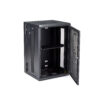 StarTech.com 4-Post 18U Wall Mount Network Cabinet with 1U Shelf, 19" Hinged Wall-Mounted Server Rack for Data / AV / Electronics / Computer Equipment, Flexible Vented Rack Enclosure