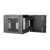 StarTech.com 4-Post 12U Wall Mount Network Cabinet with 1U Shelf, 19" Hinged Wall-Mounted Server Rack for Data / AV / Electronics / Computer Equipment, Flexible Vented Rack Enclosure
