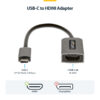 StarTech.com USB-C to HDMI Adapter, 4K 60Hz Video, HDR10, USB-C to HDMI Monitor Dongle, USB4 / Thunderbolt Compatible