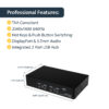 StarTech.com 4 Port USB DisplayPort KVM Switch with Audio