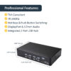 StarTech.com 4 Port DisplayPort KVM Switch - 4K 60Hz - Single Display - Dual Port UHD DP 1.2 USB KVM Switch with Integrated USB 2.0 Hub & Audio - Dell, HP, Apple, Lenovo - TAA Compliant