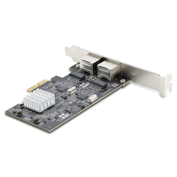 StarTech.com 2-Port 2.5Gbps NBASE-T PCIe Network Card, Intel I225-V, Dual-Port Computer Network Card, Multi-Gigabit NIC, PCI Express Server LAN Card, Desktop Ethernet Interface