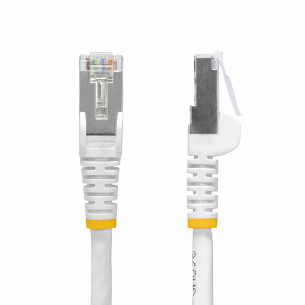 StarTech.com 3m White CAT8 Ethernet Cable, Snagless RJ45, 25G/40G, 2000MHz, 100W PoE++, S/FTP, 26AWG Pure Bare Copper Wire, LSZH, Shielded Network Patch Cord w/Strain Reliefs, Individually Tested