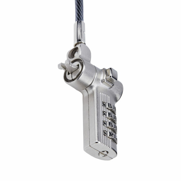 StarTech.com 25-Pack Universal Laptop Lock 6.6ft (2m), Serialized Security Cable for Notebook, Compatible With Noble Wedge®/Nano/K-Slot, Keyless Combination Cable - TAA